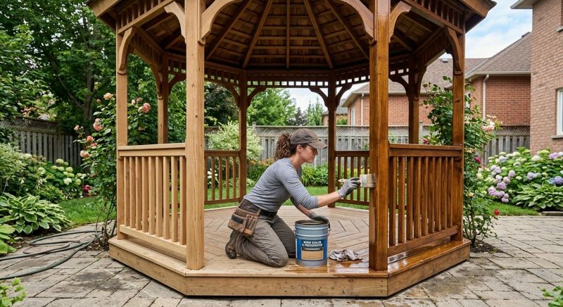 Pergola Sealing in Alpharetta, GA