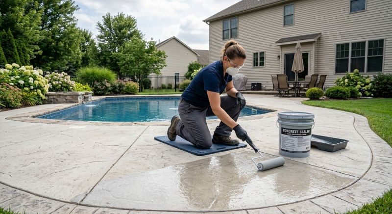 Pool Patio Sealing in Puyallup, WA