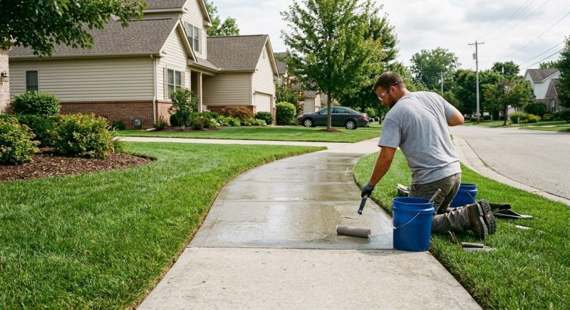 Sidewalk Concrete Sealing in Renton, WA