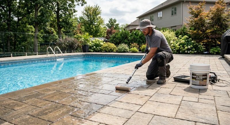 Stamped Concrete Sealing in Redmond, WA